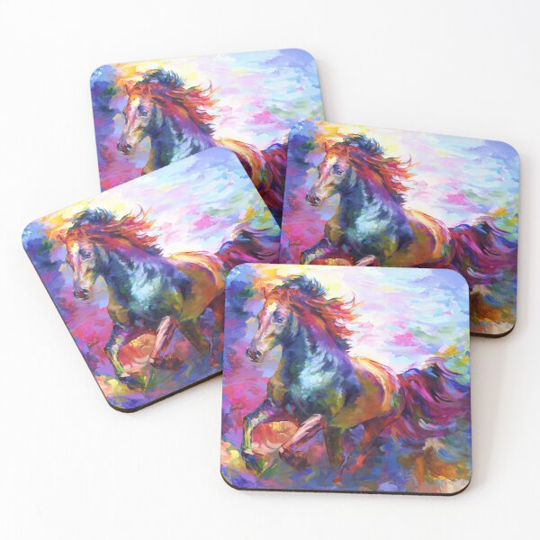 Item preview, Colorful Abstract Horse designed and sold by LeonDevenice.