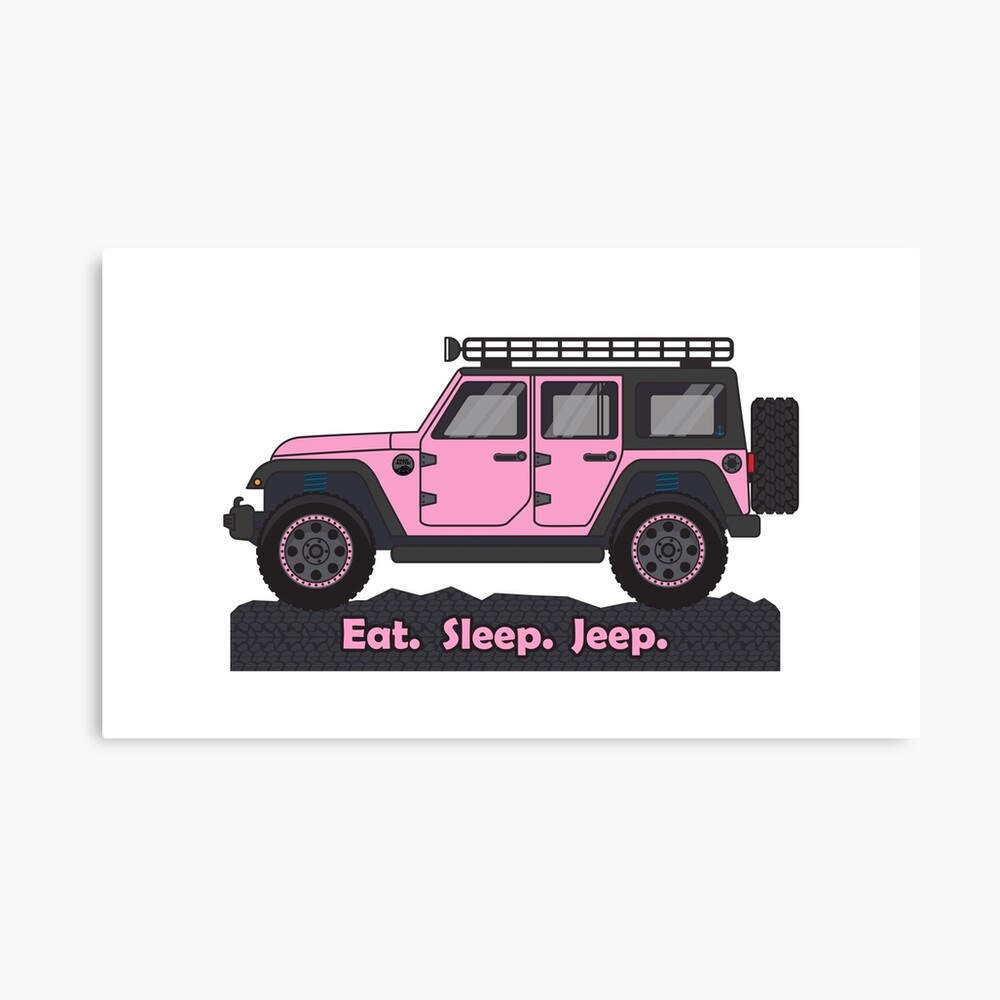 pink jeep wrangler