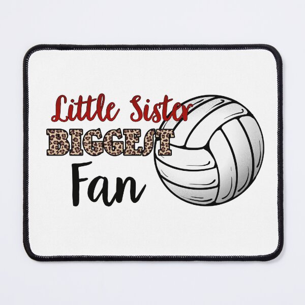Item preview, Volleyball Little Sister Biggest Fan Leopard, Gift for Volleyball Lover, Player or Coaches designed and sold by Leslie Graves.