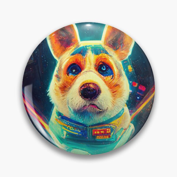 Item preview, Neon Corgi Encounters Vintage Poster designed and sold by ArcadeVault.