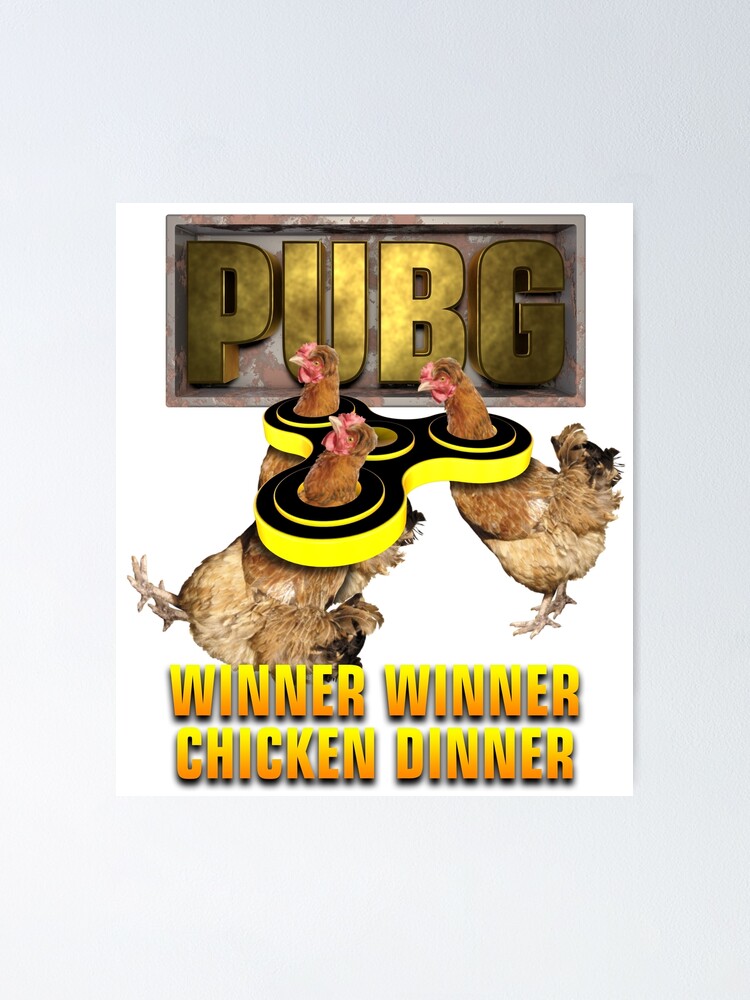 Pubg Winner Winner Chicken Dinner Poster For Sale By Delpieroo Redbubble 9418