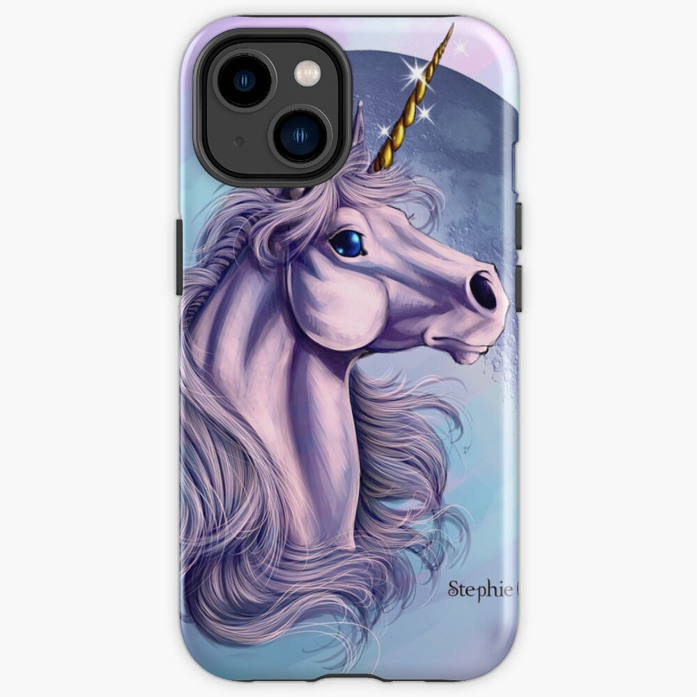 Lunar Unicorn Throw Pillow iPhone Case