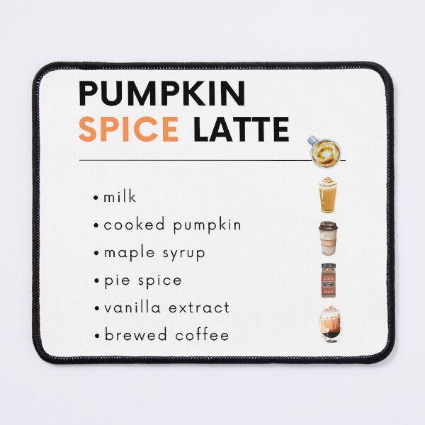 Item preview, Pumpkin Spice Latte ingredients list designed and sold by MomoDesigns-Ger.