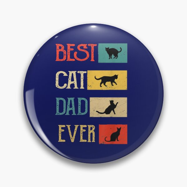 Item preview, Retro Best Cat Dad Ever  designed and sold by amethystdesign.