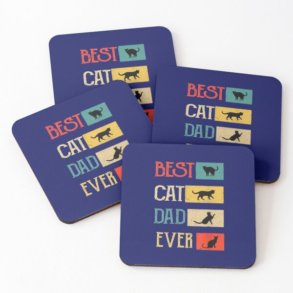 Item preview, Retro Best Cat Dad Ever  designed and sold by amethystdesign.