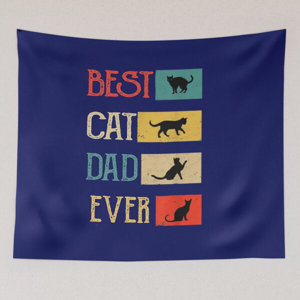 Item preview, Retro Best Cat Dad Ever  designed and sold by amethystdesign.