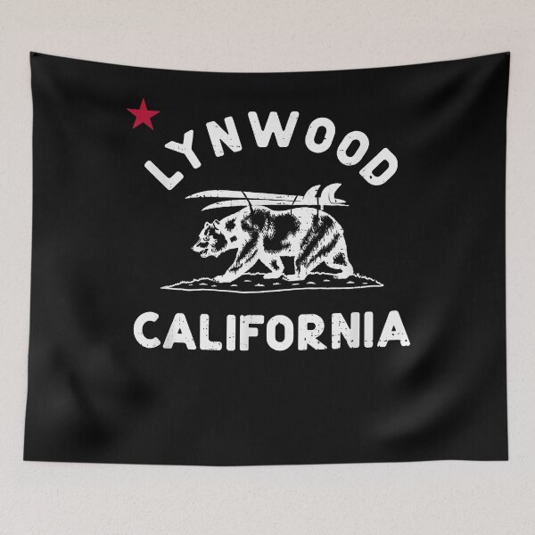 Item preview, Lynwood California Beach Flag Bear Surf CA Vintage designed and sold by dalekoaldecig.