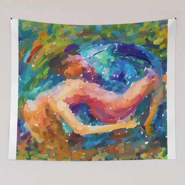 Item preview, dance in passion colorful abstract painting  designed and sold by KARTICK DUTTA.