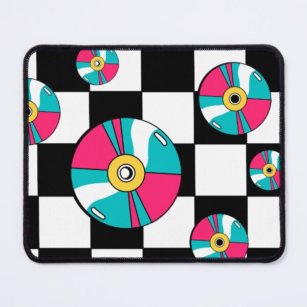 Item preview, Retro Vintage CD Discs Checkered Nostalgia designed and sold by Caylen03.
