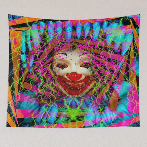 Item preview, Psycho Hell Clown designed and sold by Discordant Dreams Art.