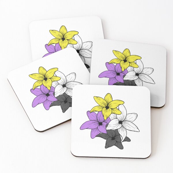 Item preview, non binary flowers bouquet designed and sold by atlasbackache.