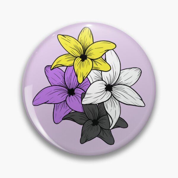 Item preview, non binary flowers bouquet designed and sold by atlasbackache.