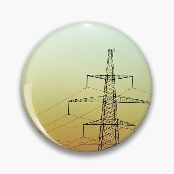 Item preview, Aesthetic Power Lines Under Gradient Sky designed and sold by PotluckPrints.