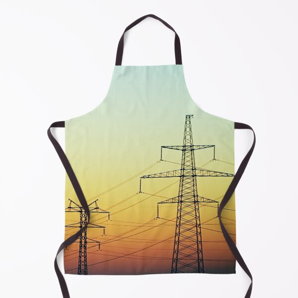Item preview, Aesthetic Power Lines Under Gradient Sky designed and sold by PotluckPrints.