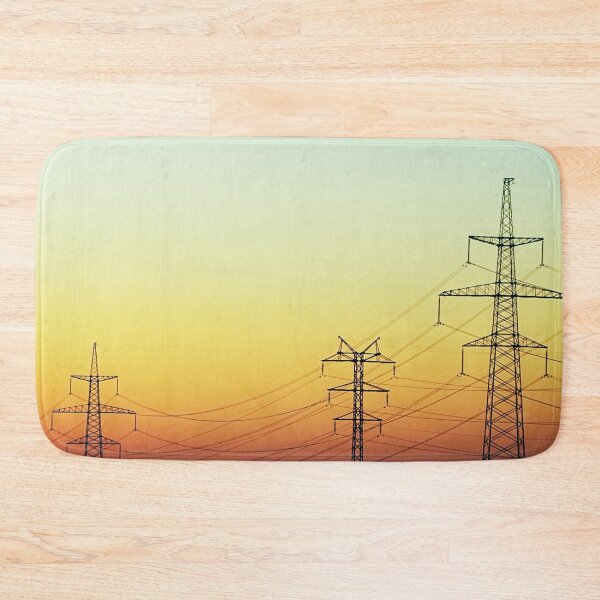 Item preview, Aesthetic Power Lines Under Gradient Sky designed and sold by PotluckPrints.
