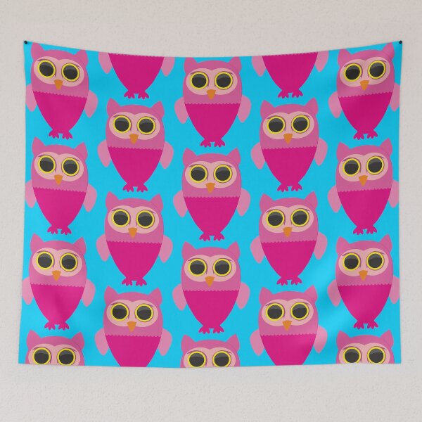 Item preview, Pink owl designed and sold by Ashley Osborne.