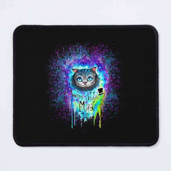 Item preview, Watercolor Cheshire Cat We_re all Mad Here Nebula Vintage Men Gift Tee designed and sold by Frankie Griffith.