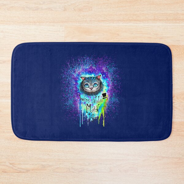 Item preview, Watercolor Cheshire Cat We_re all Mad Here Nebula  Vintage Men Gift Tee designed and sold by Frankie Griffith.