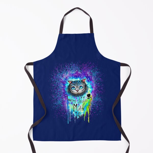 Item preview, Watercolor Cheshire Cat We_re all Mad Here Nebula  Vintage Men Gift Tee designed and sold by Frankie Griffith.