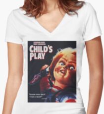 Child's Play Women's Fitted V-Neck T-Shirt