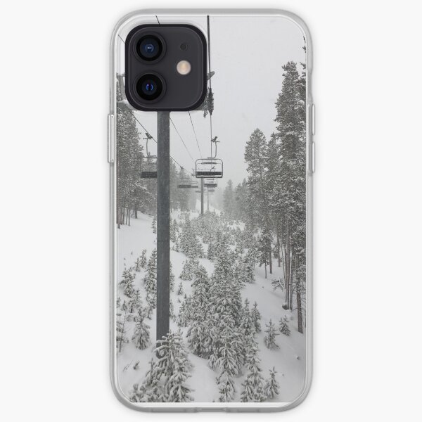 snowy Breckenridge ski lift iPhone Soft Case