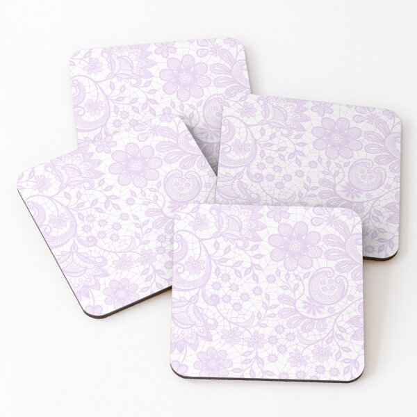 Item preview, Old Irish floral lace in pink on white designed and sold by QuirkyCraftz.