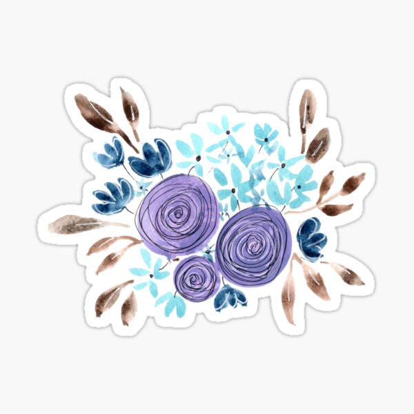 Vista previa del artículo con la obra «Flores sueltas», diseñado y vendido por RatnaArts.