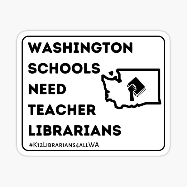 K12 Librarians 4 All WA 2 Sticker