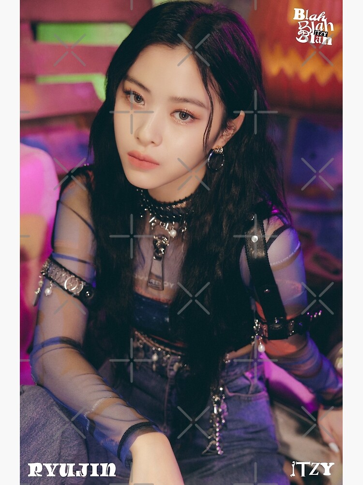 "ITZY RYUJIN BLAH BLAH BLAH" Poster for Sale by ArtbyTaetan Redbubble