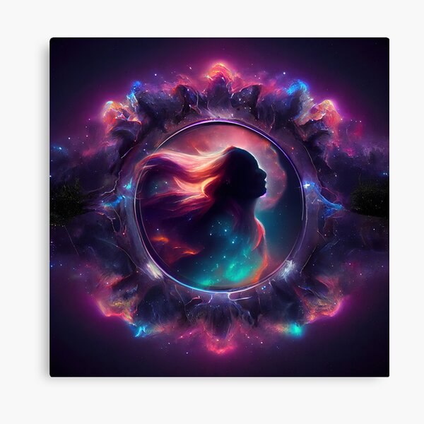 Galaxy Girl Canvas Print