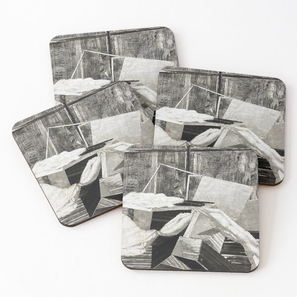 Item preview, Greyscale Still Life with Texture Collage designed and sold by jamdesignstudio.