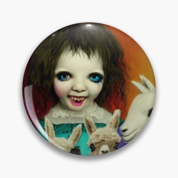 Item preview, rainbow girl with her best friends her Llama and alpacka designed and sold by Pepita Selles.