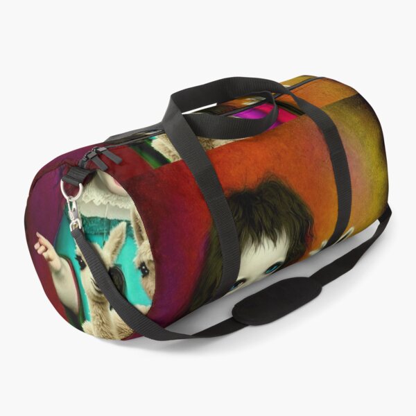 Item preview, rainbow girl with her best friends her Llama and alpacka designed and sold by Pepita Selles.