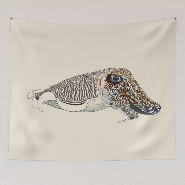 Item preview, Cuttlefish 2 (Linework) designed and sold by Zia Frazier.