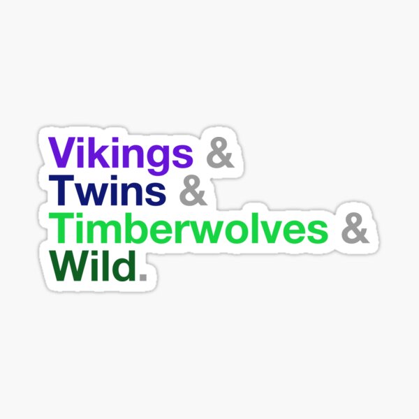 MN Sports Logos Sticker