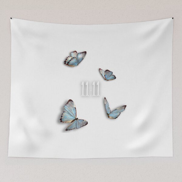 Item preview, 11:11 Butterflies White Background designed and sold by ThatZenLife.