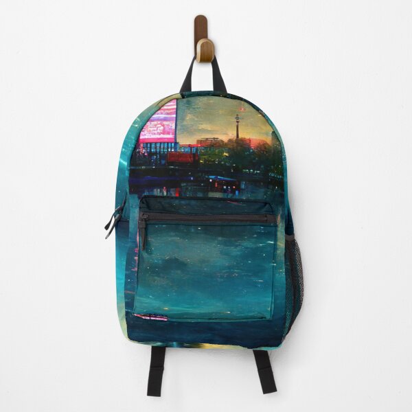 Item preview, Neon Berlin City Skyline In Neonlight / Berlin City Silhouette designed and sold by Unwind-Art-Work.