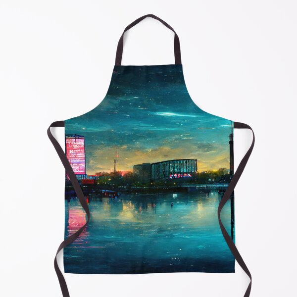 Item preview, Neon Berlin City Skyline In Neonlight / Berlin City Silhouette designed and sold by Unwind-Art-Work.