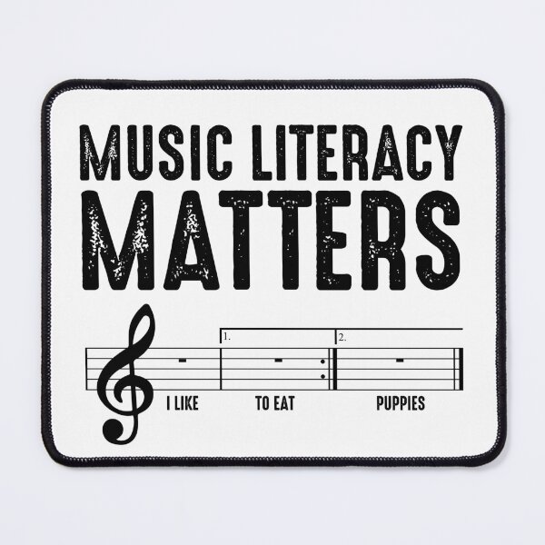 Item preview, Music Literacy Matters I Like To Eat Puppies Funny designed and sold by saifuddin shifat.