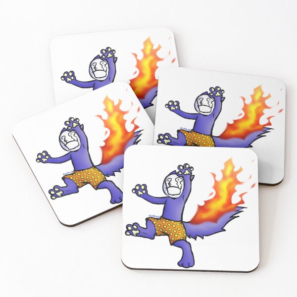 Item preview, Kedamono on fire (very sad)  designed and sold by dishbug.