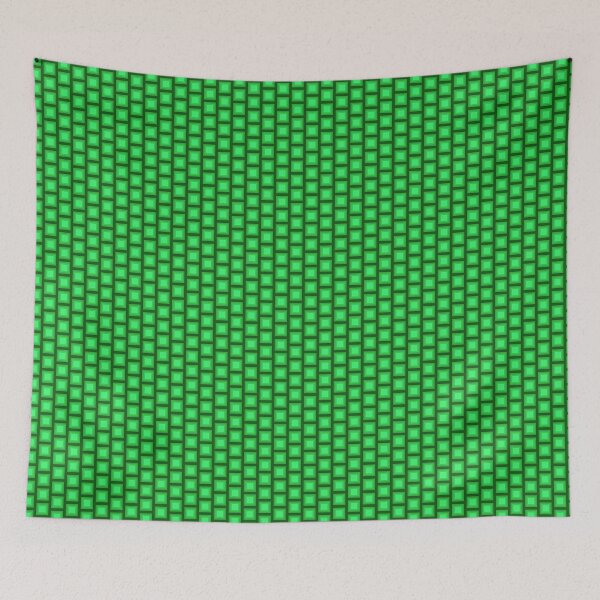 Item preview, Green Tessellation Pattern Crochet Design Pyramid designed and sold by Mindi Maxine.