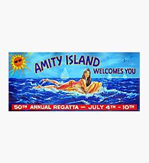 Amity Island welcomes you Photographic Print