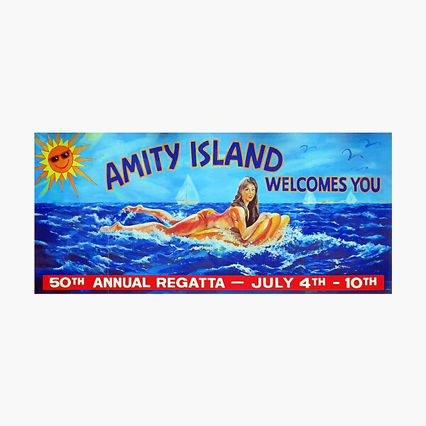 Amity Island welcomes you Photographic Print