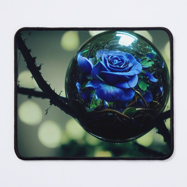Item preview, Blue Rose in a Crystal Ball designed and sold by TheFoxyWolfShop.