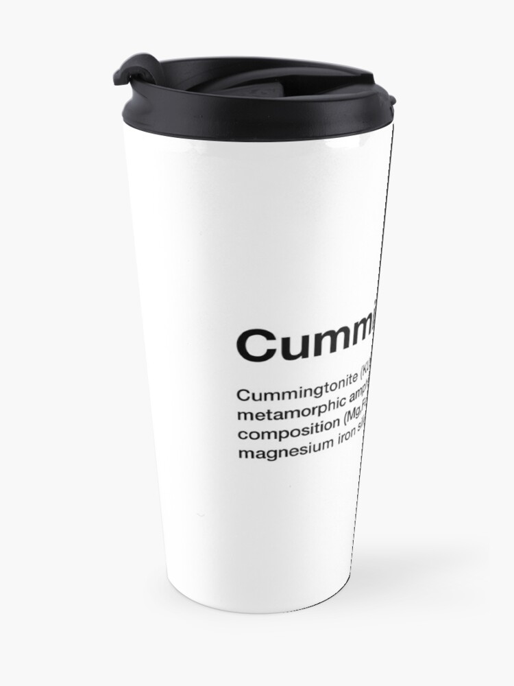 Alternate view of Cummingtonite funny rock (Inverted) Travel Coffee Mug