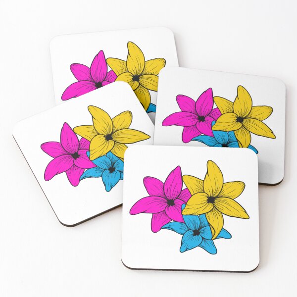Item preview, pansexual flowers bouquet designed and sold by atlasbackache.