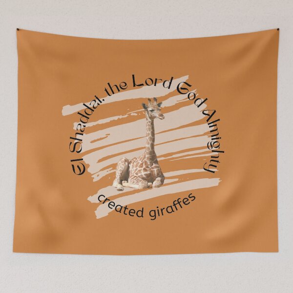 Item preview, El Shaddai and giraffes designed and sold by Kid-Genius.