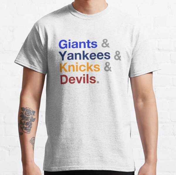 New York Yankees Giants Knicks logo mashup shirt, hoodie, longsleeve,  sweatshirt, v-neck tee