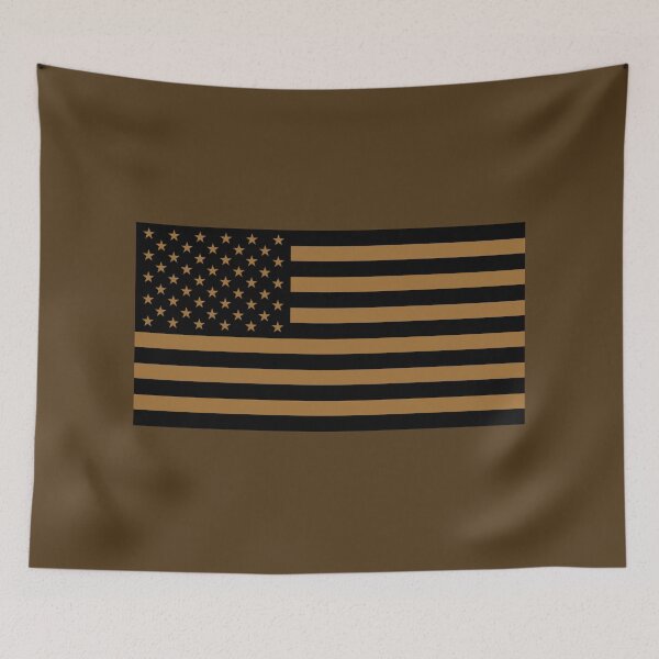 Item preview, USA Flag In Black And Desert Tan designed and sold by EverLife.