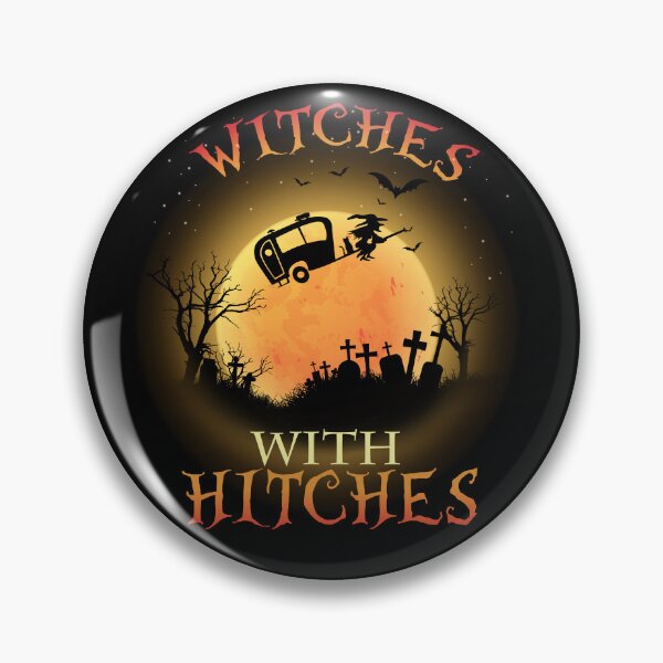 Item preview, Funny Halloween Camping shirt.  Witches with Hitches. designed and sold by Deano's Designs.